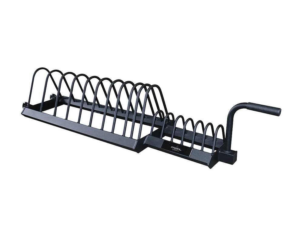 Primal Strength Bumper Plate Toast Rack Matte Nero