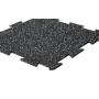 Podlaha PUZZLE PROFI CF 8 mm / 50x50 / černo-šedá 20% V2 z úhlu